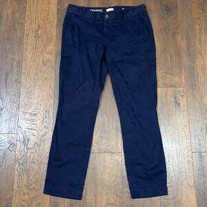 J Crew Factory Frankie Stretch Navy Straight Leg Pants